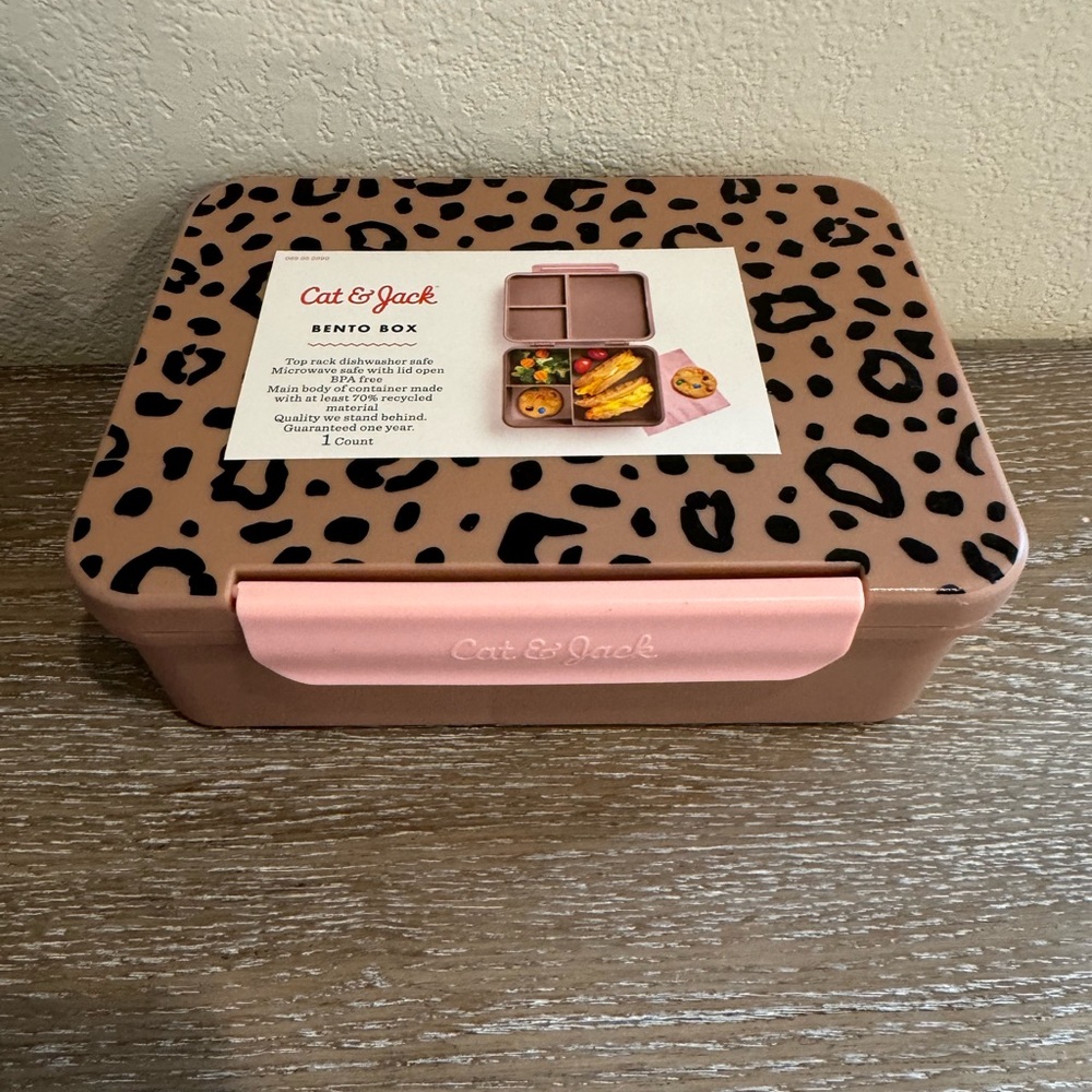 New Cat & Jack Bento Box Lunch/ Storage 3 compartments